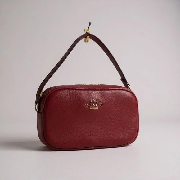 Coach Cherry Red Leather Wristlet - Picture 1 of 7